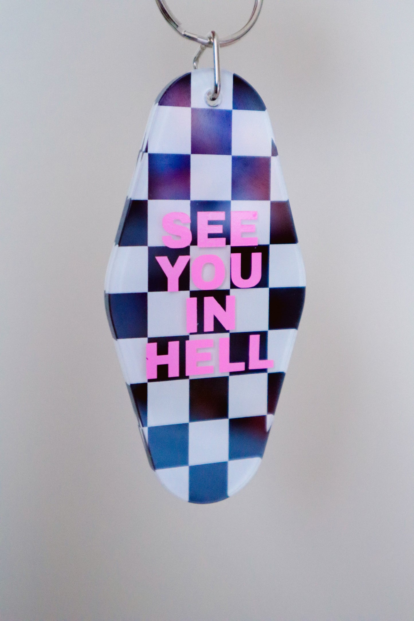 See You In Hell keychain