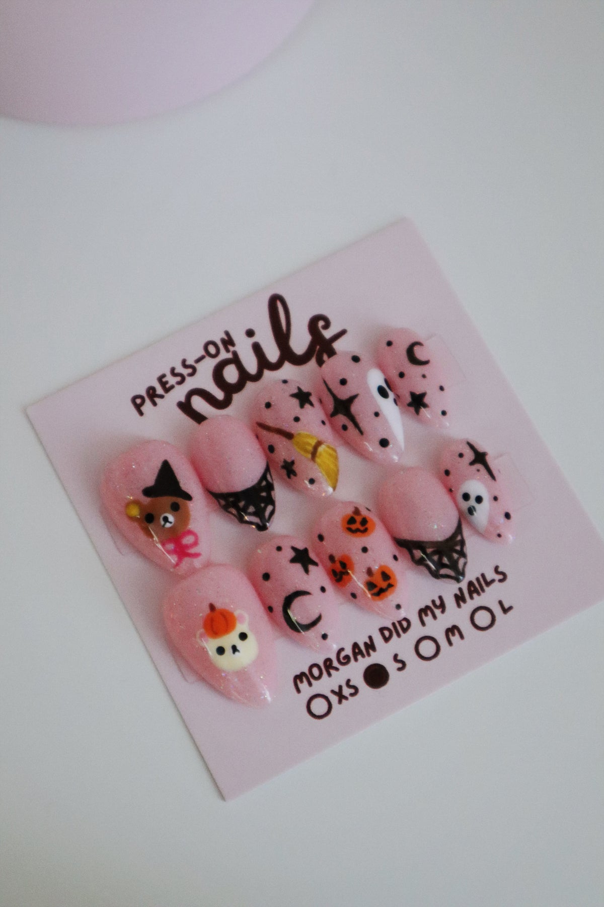 Pastel Witch Bear Press-On Nails