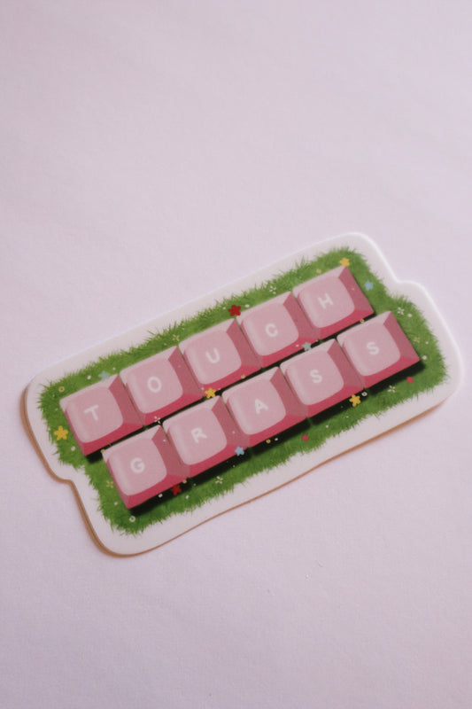 Touch Grass Sticker