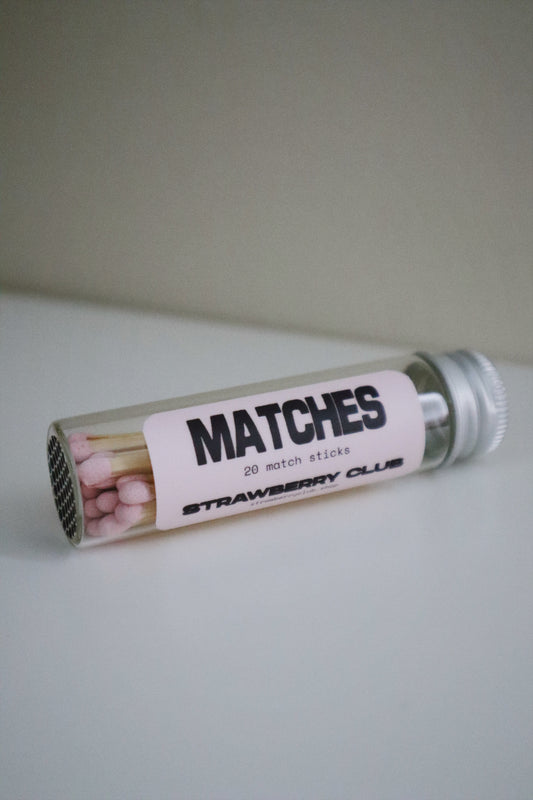 Pink Matches - set of 20