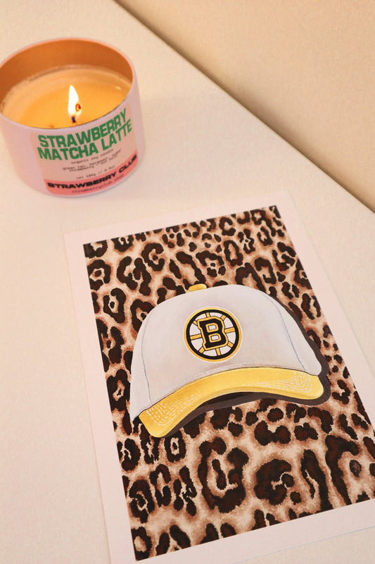 Cheetah Bruins Hat Art Print