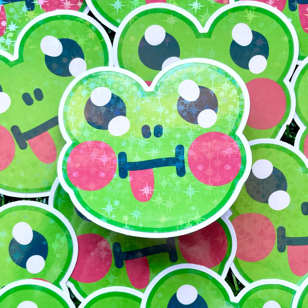 Cheeky Frog Sticker