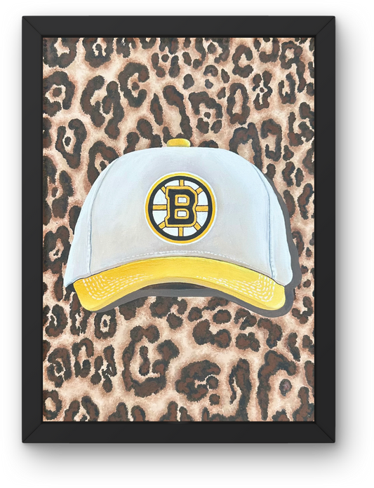 Cheetah Bruins Hat Art Print