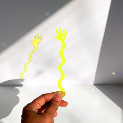 Neon Sticky Hand Bookmark