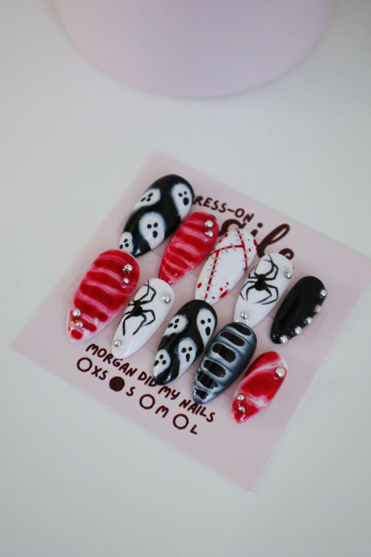 Spooky Halloween Press-On Nails