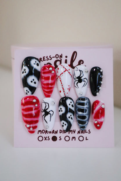 Spooky Halloween Press-On Nails