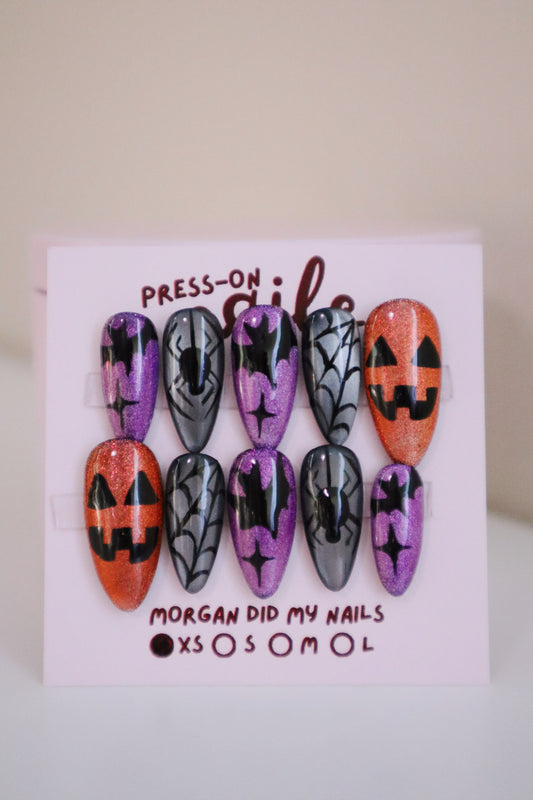 Cat-Eye Halloween Press-On Nails