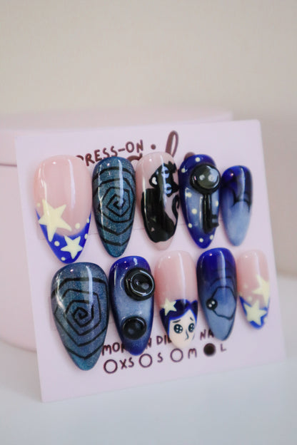 Coraline Press-On Nails