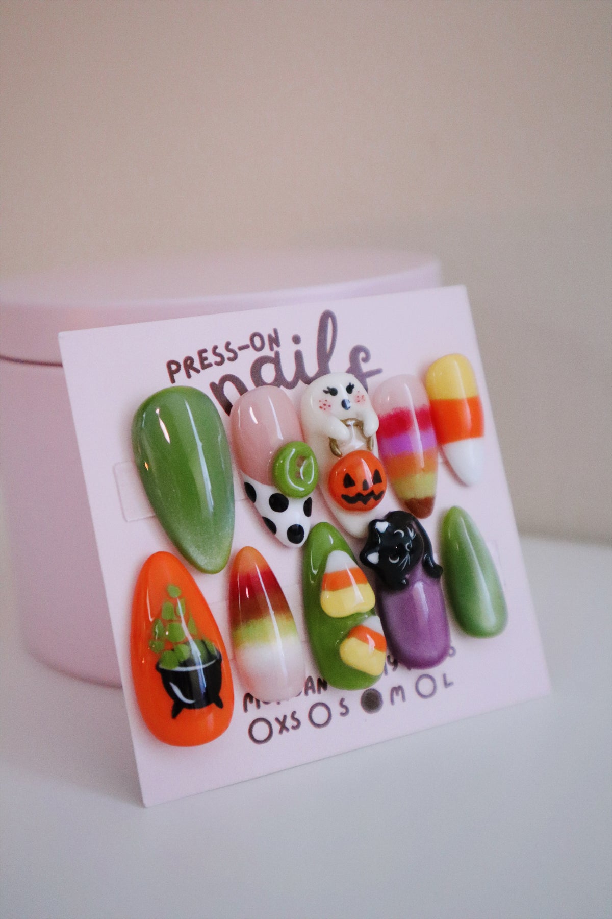 3D Spooky Press-On Nails