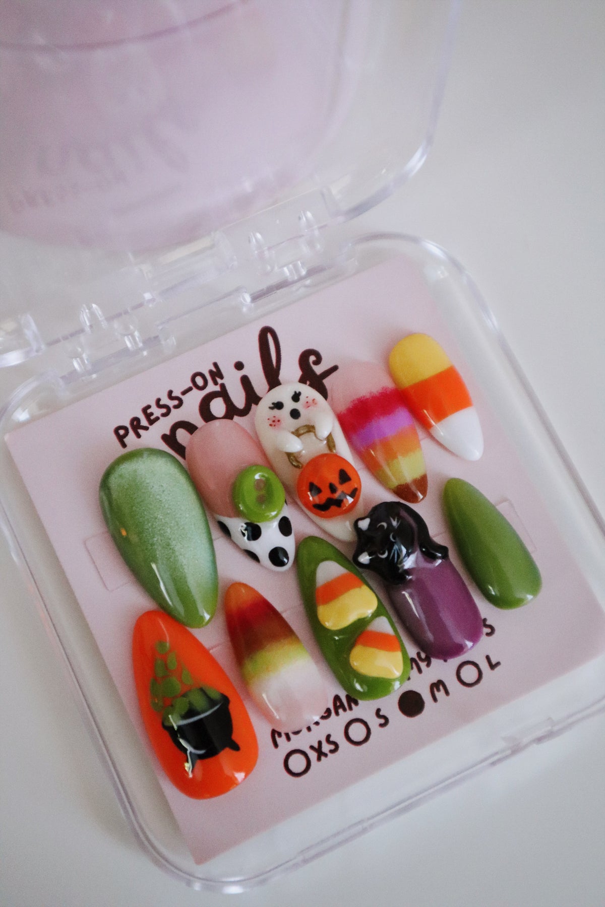 3D Spooky Press-On Nails