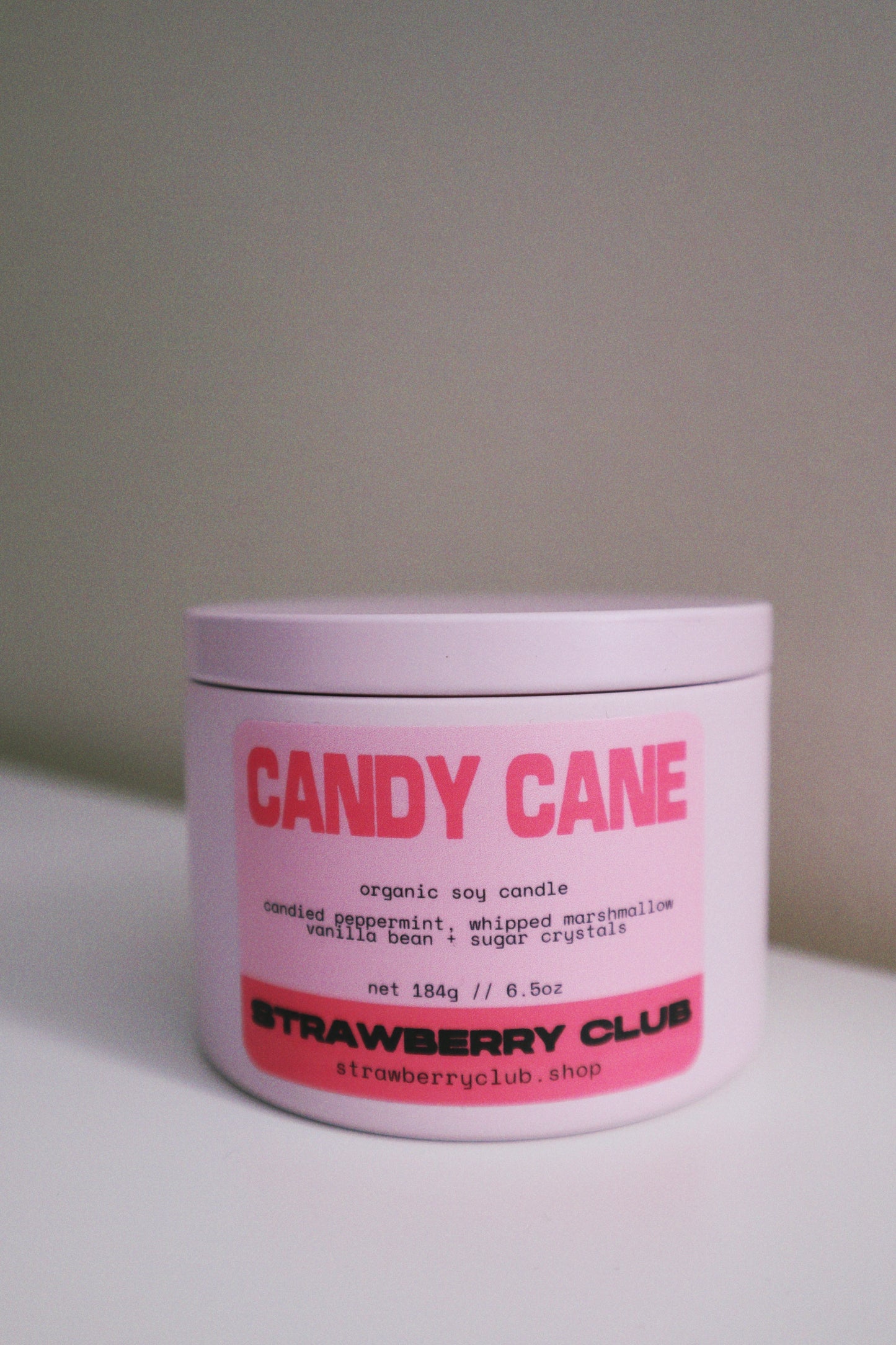 Candy Cane Soy Candle