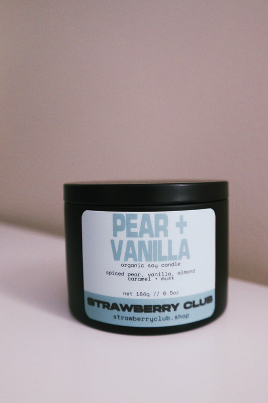 Pear + Vanilla Soy Candle