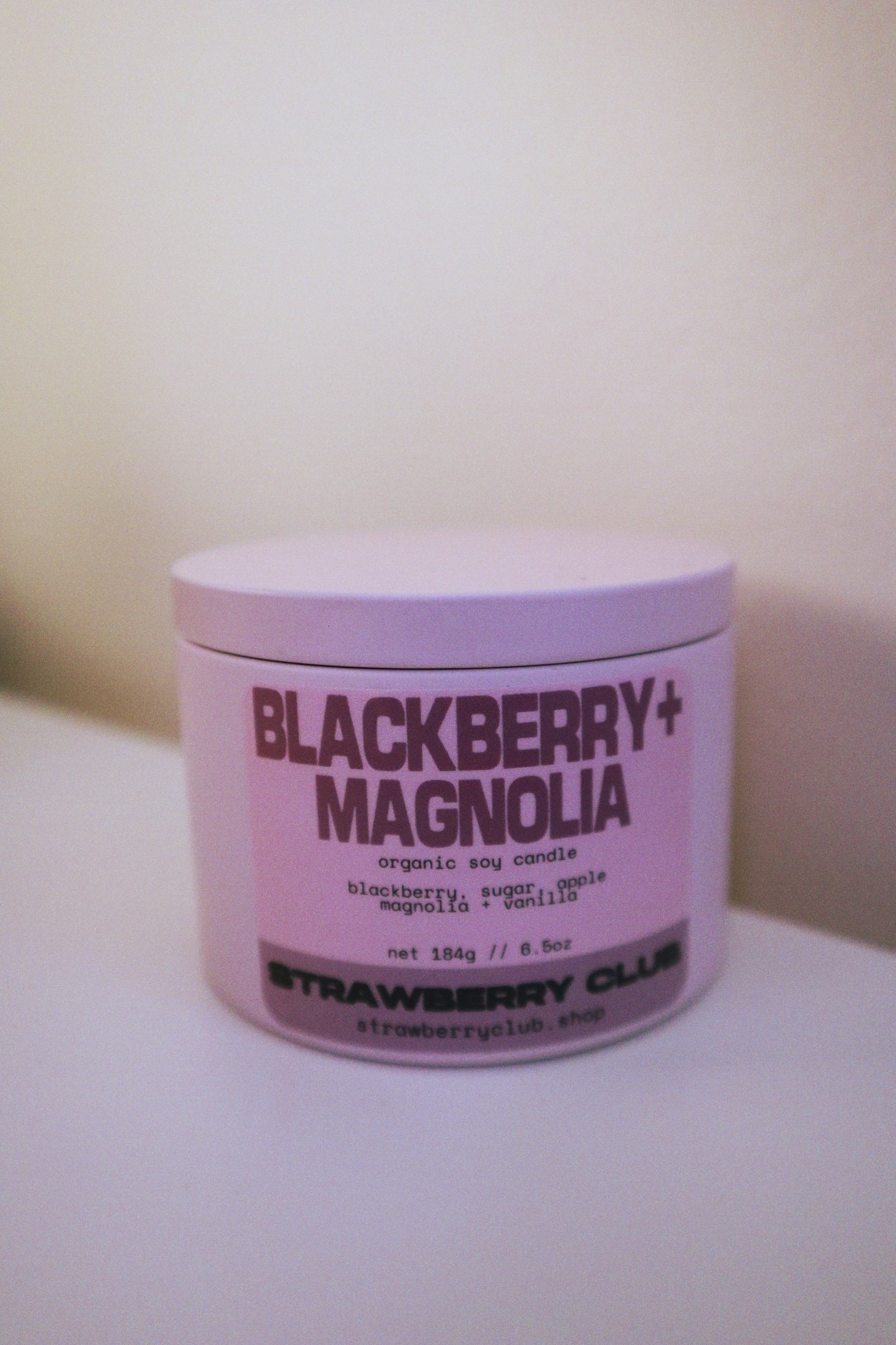 Blackberry + Magnolia Soy Candle