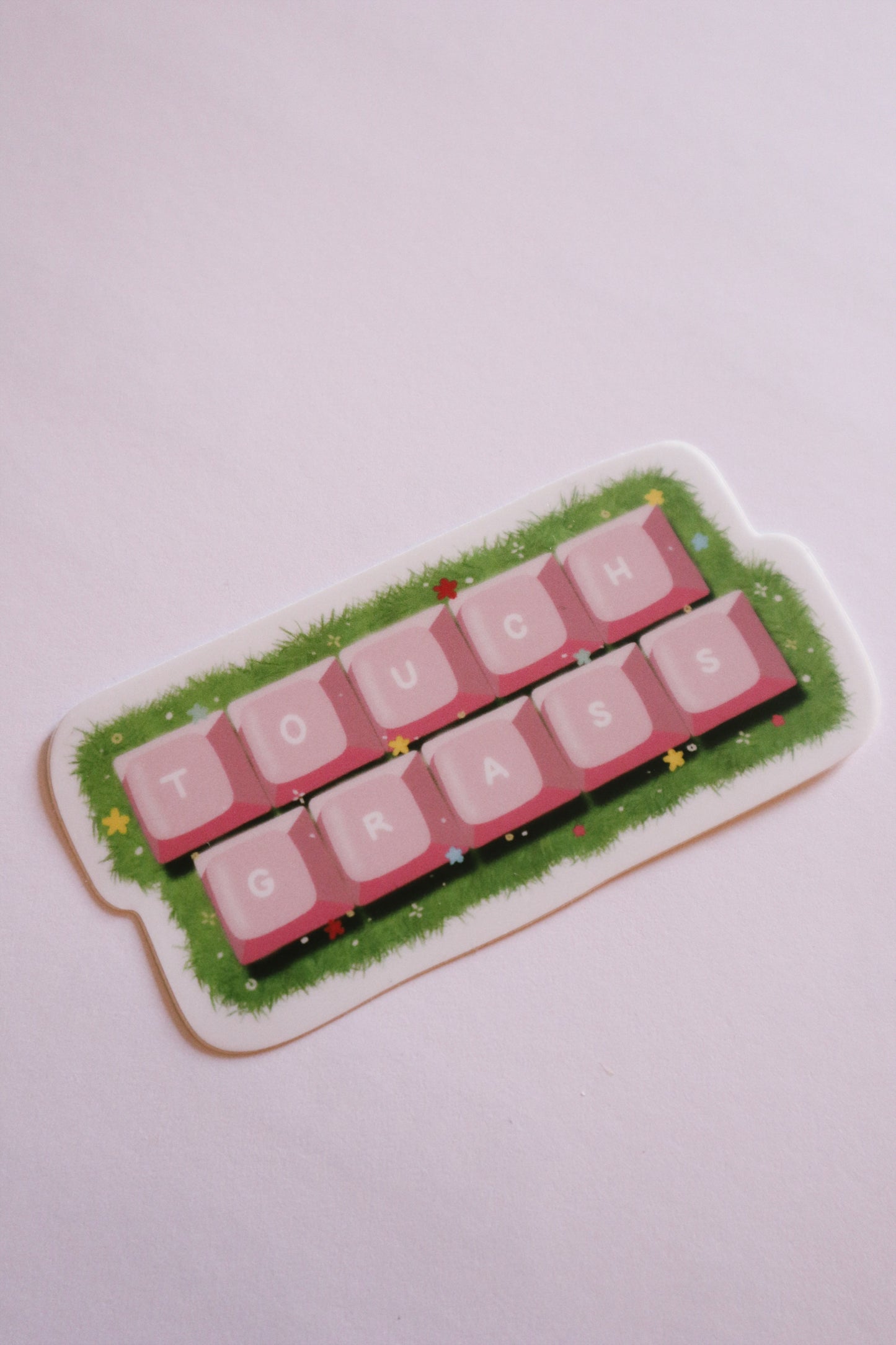 Touch Grass Sticker