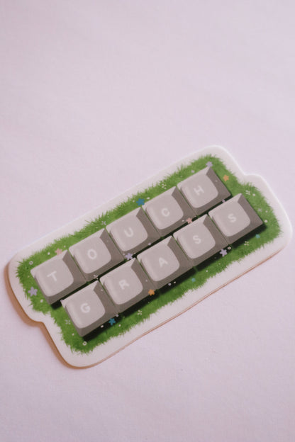 Touch Grass Sticker