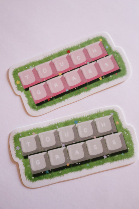 Touch Grass Sticker