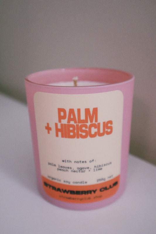 Palm & Hibiscus Soy Candle