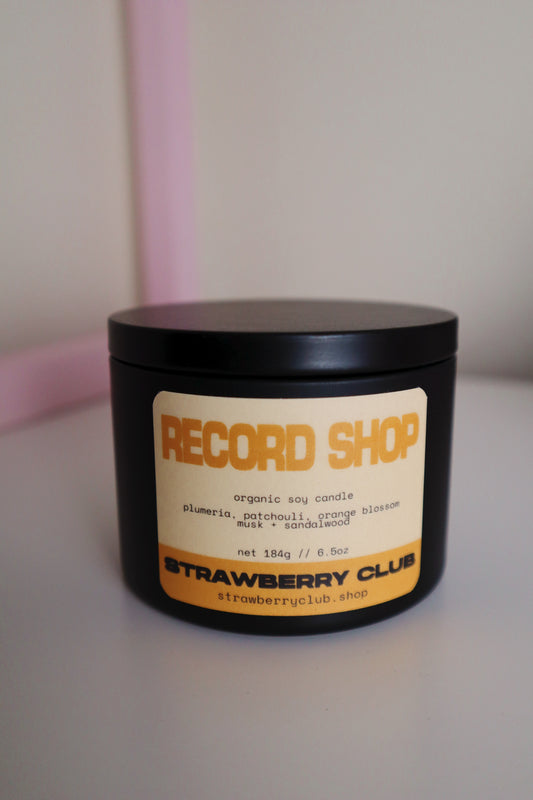 Record Shop Soy Candle