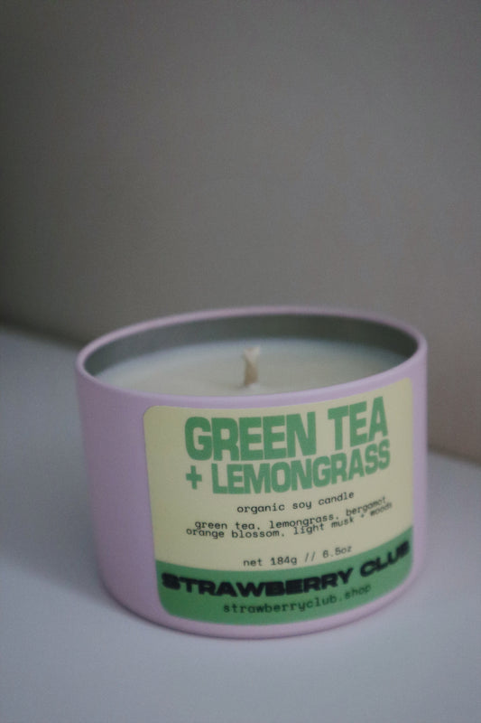 Green Tea + Lemongrass Soy Candle