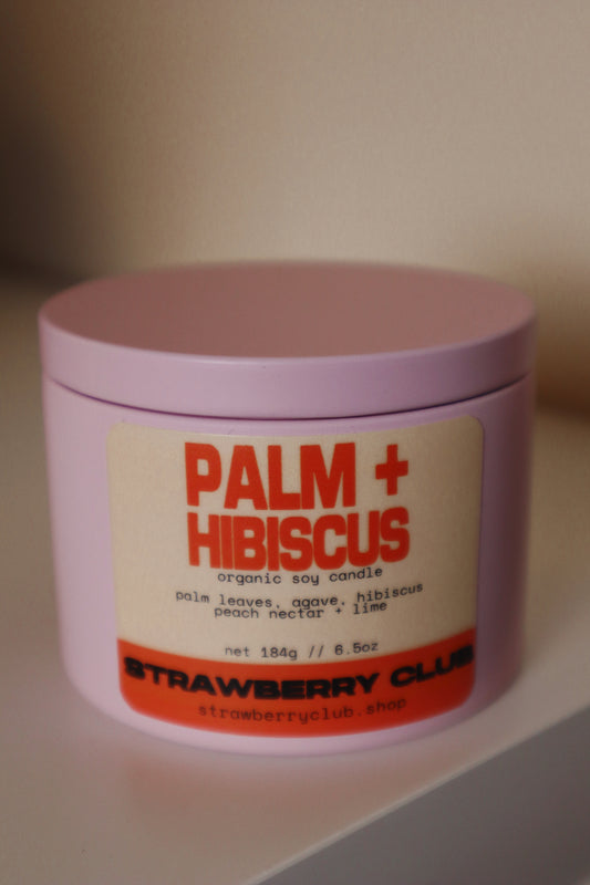 Palm + Hibiscus Soy Candle