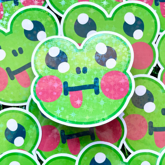 Cheeky Frog Sticker